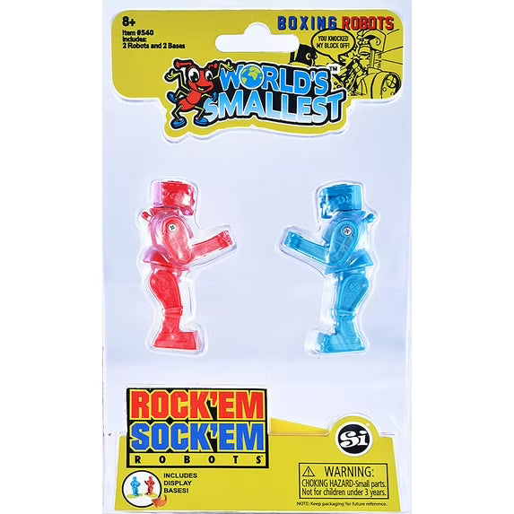 World's Smallest Rock'Em Sock'Em Robots Set
