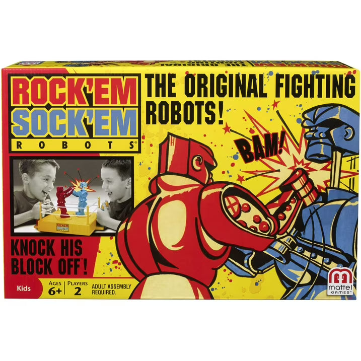 Rock 'Em Sock 'Em Robots Boxing Game for 2 Players Ages 6 Years and Older