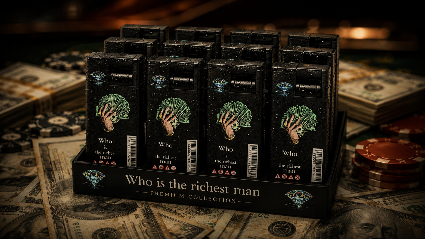 Rich Man Series – Premium Windproof Refillable Butane Lighter