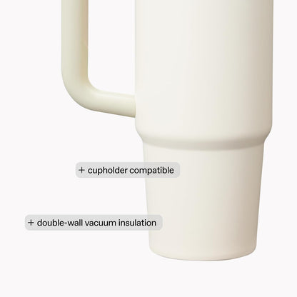 STANLEY Quencher H2.0 Tumbler with Handle and Straw 40 oz | Flowstate 3-Position Lid | Cup Holder Compatible for Travel | Insulated Stainless Steel Cup | BPA-Free | Pomelo
