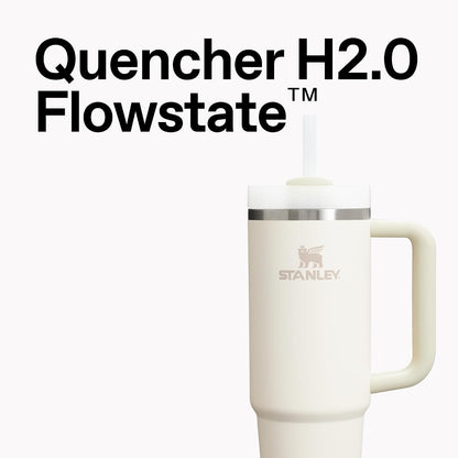 STANLEY Quencher H2.0 Tumbler with Handle and Straw 40 oz | Flowstate 3-Position Lid | Cup Holder Compatible for Travel | Insulated Stainless Steel Cup | BPA-Free | Pomelo