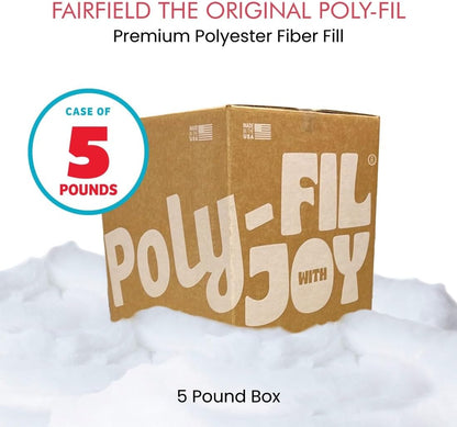 Poly-Fil® Premium Polyester Fiber Fill by Fairfield, 5 Pound Box