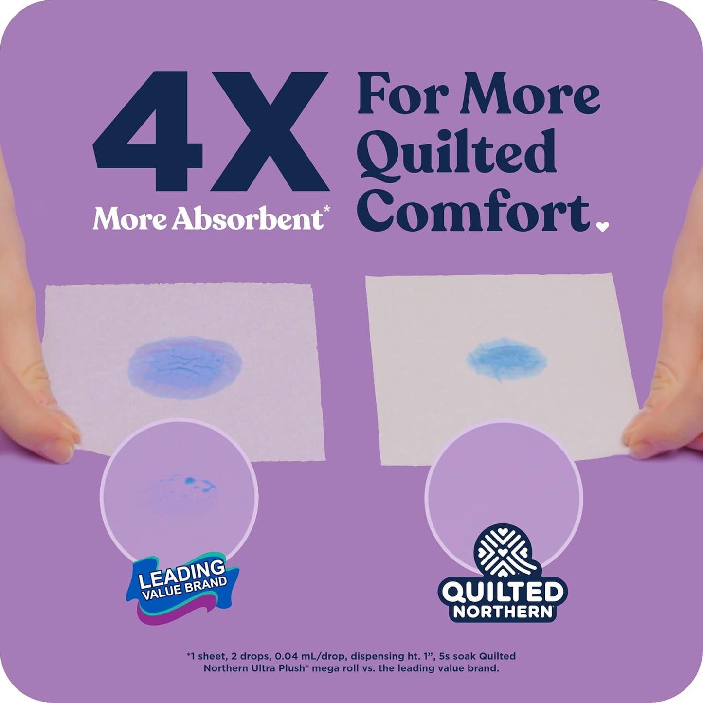 Quilted Northern Ultra Plush Toilet Paper, 6 Mega Rolls = 24 Regular Rolls, 3X Thicker*, 3 Ply Soft Toilet Tissue