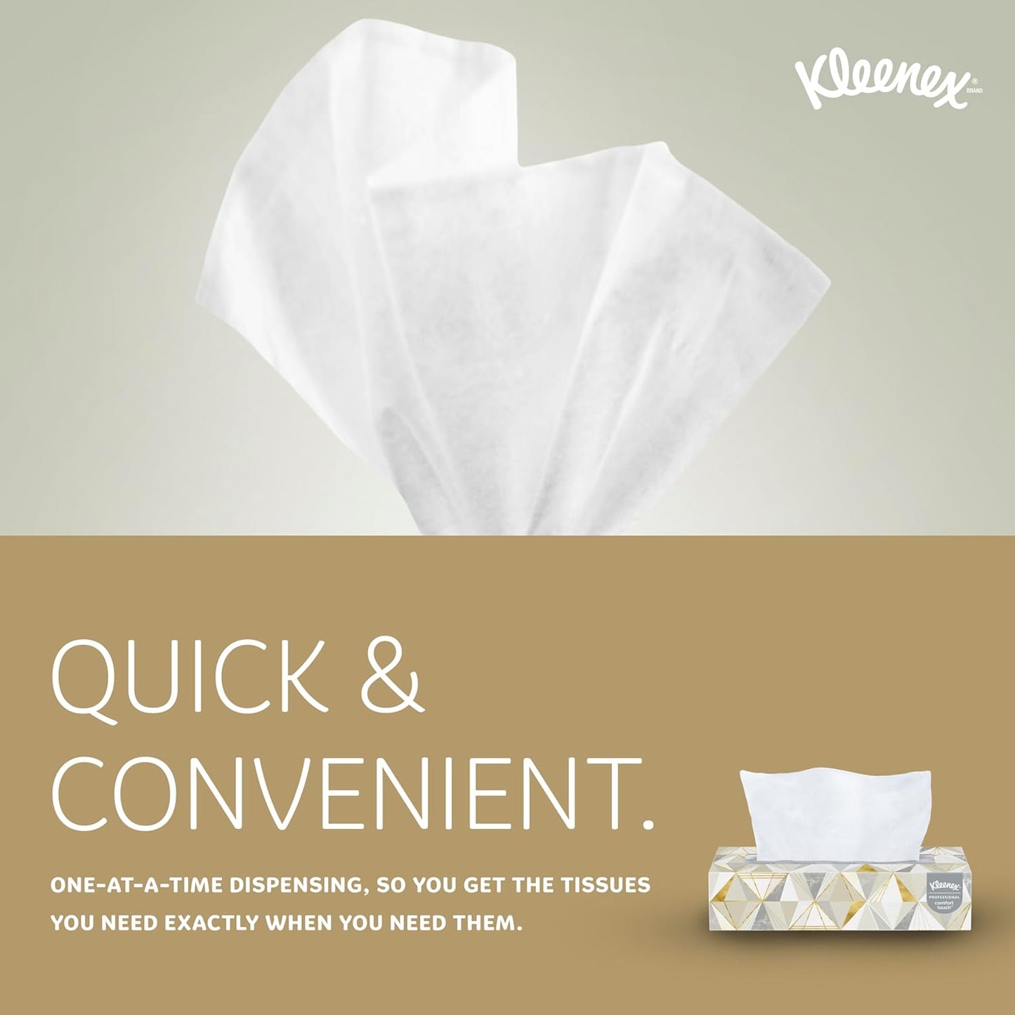 Kleenex® Professional Facial Tissue, Bulk (21606), 2-Ply, White, Flat Facial Tissue Boxes for Business (125 Tissues/Box, 48 Boxes/Case, 6,000 Tissues/Case)