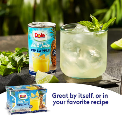 Dole Pineapple Juice Added Vitamin C, 6 Fl Oz (Pack of 6), 48 Total Cans