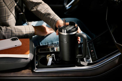 STANLEY Quencher H2.0 Tumbler with Handle and Straw 40 oz | Flowstate 3-Position Lid | Cup Holder Compatible for Travel | Insulated Stainless Steel Cup | BPA-Free | Pomelo