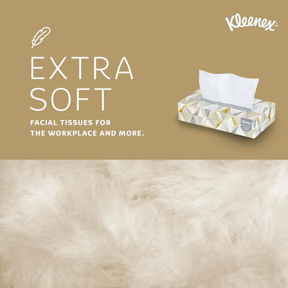 Kleenex® Professional Facial Tissue, Bulk (21606), 2-Ply, White, Flat Facial Tissue Boxes for Business (125 Tissues/Box, 48 Boxes/Case, 6,000 Tissues/Case)
