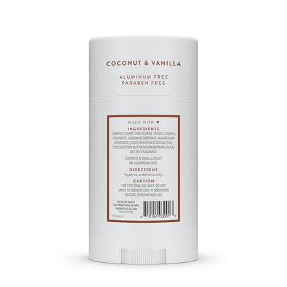 Native Deodorant Contains Naturally Derived Ingredients, 72 Hour Odor Control, Deodorant for Women and Men, Aluminum Free, Coconut & Vanilla 2.65oz