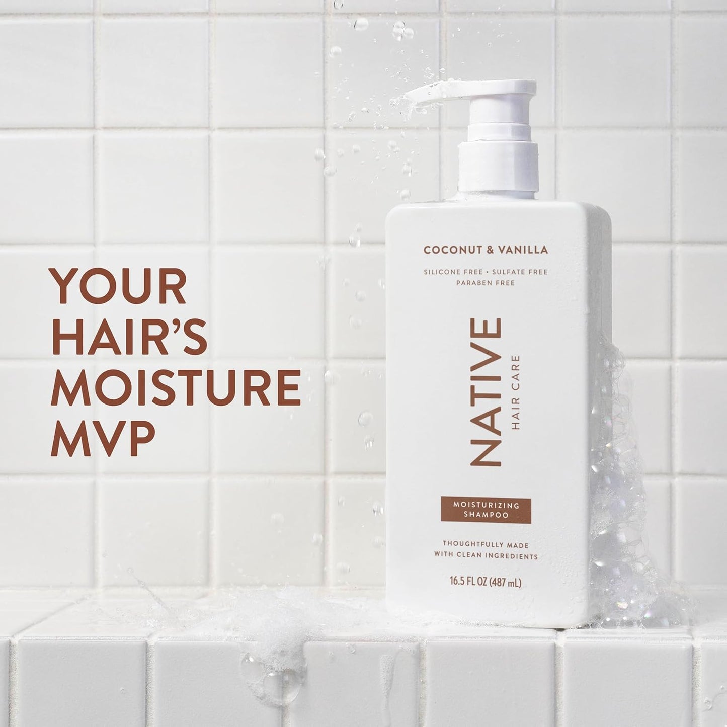 Native Coconut & Vanilla Shampoo and Conditioner Contain Naturally Derived  2-Pack