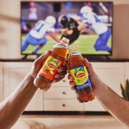 Lipton Peach Iced Tea, 16.9 Fl Oz Bottles (Pack of 12)