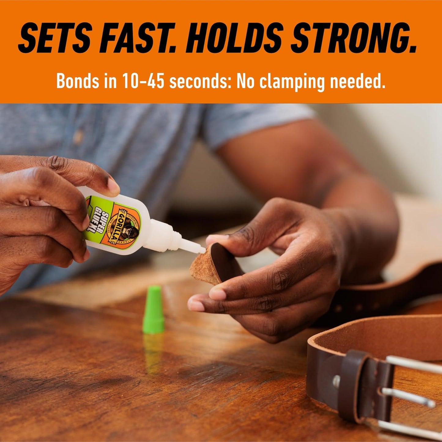 Gorilla Super Glue Gel XL, Clear 25g (Pack of 1) - Fast‑Setting, No‑Drip Control for Precise All‑Purpose Repairs
