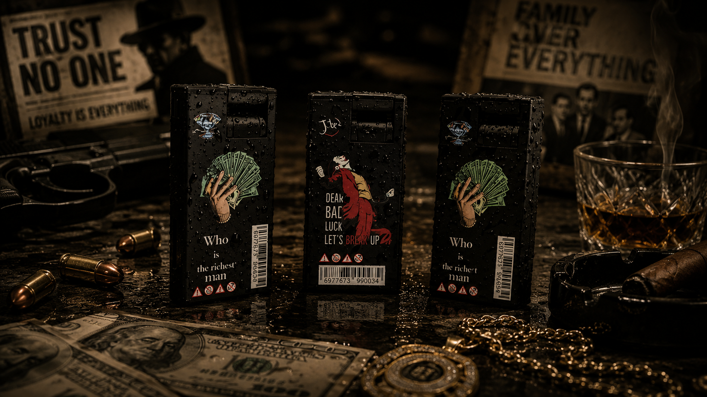 Rich Man Series – Premium Windproof Refillable Butane Lighter